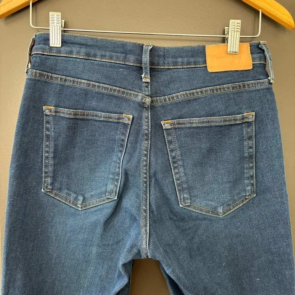 Everlane The High-Rise Skinny Jean Medium Wash High Waisted Blue Denim Size 27R
